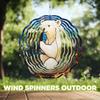 10-Inch Metal Wind Spinner Polar Bear Drinking Cola 3D Animal Wind Spinner, Unique Metal Hanging Kinetic Wind Sculpture Ornament Gifts for Women Yard Art Garden Patio Lawn Indoor Outdoor Decor view 4