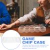 Mikikit Transparent Poker Chip Case Large Capacity Holder for Hold Cards and Chips Storage for Easy Carry and Protection view 3