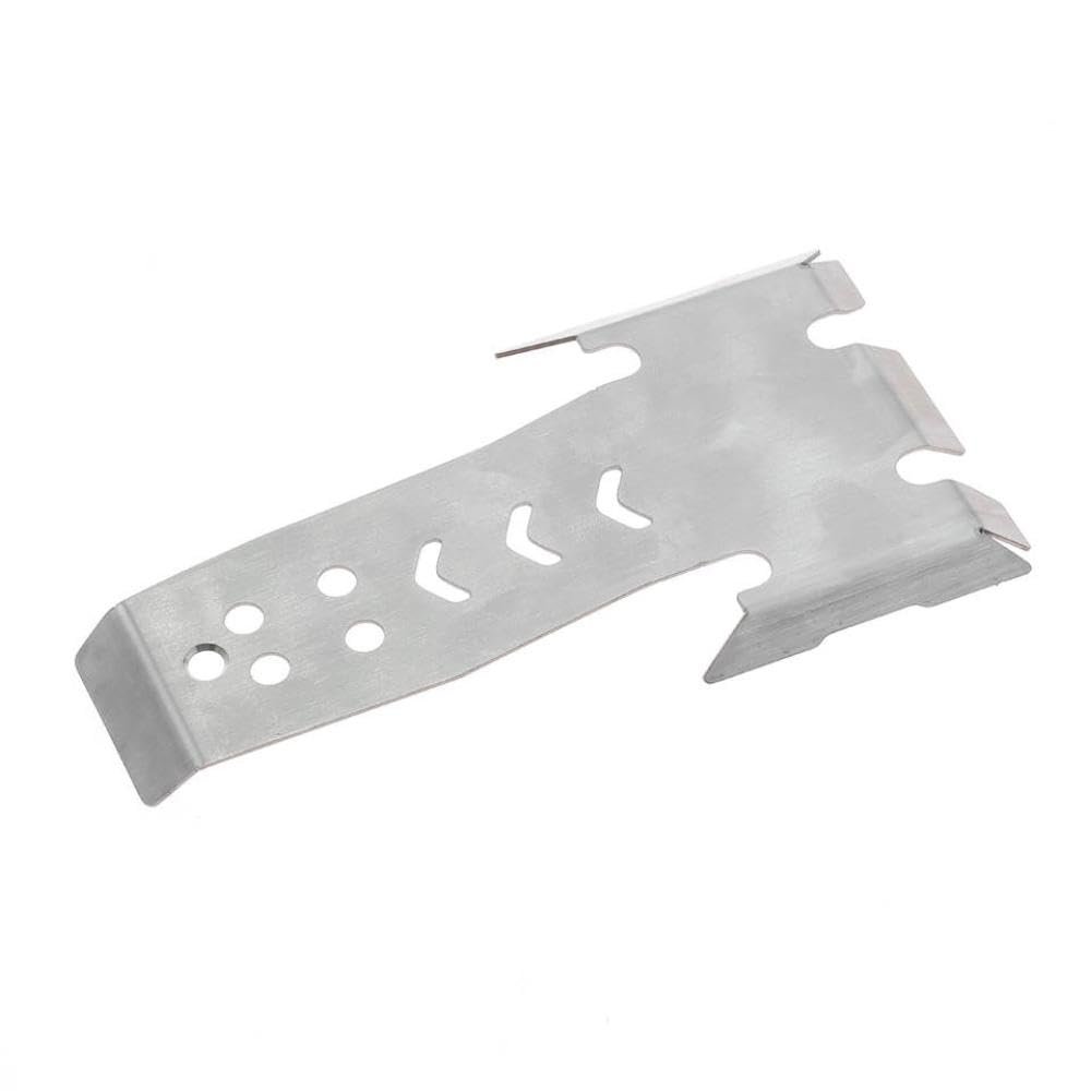 Stainless Steel Chassis Armor Axle Protector Skid Plate Compatible with Vanquish Products VP Optic H10 1/10 RC Crawler Car Upgrade Parts Aftermarket Replacement