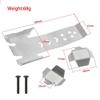 Stainless Steel Chassis Armor Axle Protector Skid Plate Compatible with Vanquish Products VP Optic H10 1/10 RC Crawler Car Upgrade Parts Aftermarket Replacement view 3