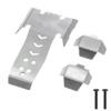 Stainless Steel Chassis Armor Axle Protector Skid Plate Compatible with Vanquish Products VP Optic H10 1/10 RC Crawler Car Upgrade Parts Aftermarket Replacement view 4
