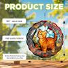 10-Inch Metal Wind Spinner Ginger Tabby Cat 3D Pet Wind Spinner, Unique Metal Hanging Kinetic Wind Sculpture Ornament Gifts for Pet Lovers Yard Art Garden Patio Lawn Indoor Outdoor Decor view 3