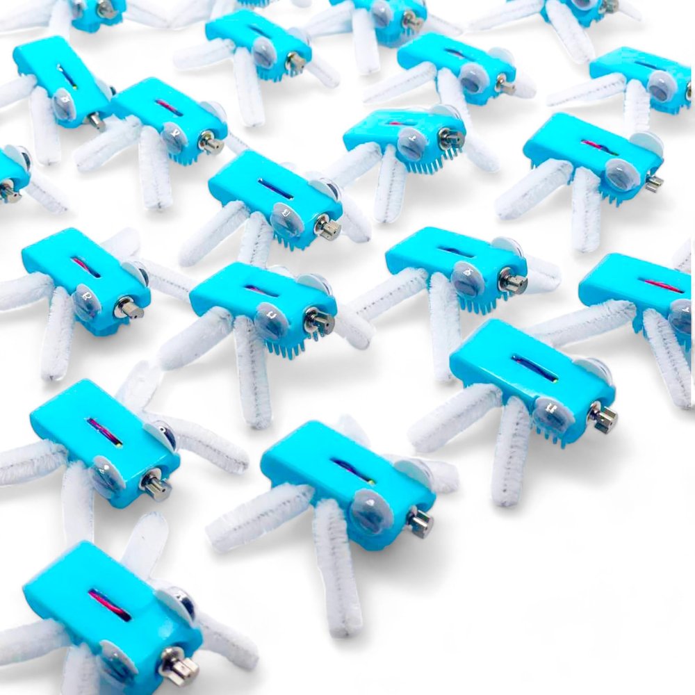 25 Pack Generic Vibrating Robots (Bristlebots) - DIY STEM Science Kits - Educational Electronics Kit