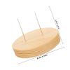 Abaodam Wood Base Clay Doll Stand Stable Figure Display Rack with Durable Grip for Clay Craft Dolls with Wear-Resistant and Anti-skid Design view 2