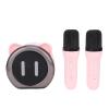 Luocute Mini Karaoke Machine, Portable Speaker with 2 Wireless Microphones for Kids and Adults, Clear Stable Sound, Compact Design, Memory Card Playback view 1