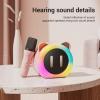 Luocute Mini Karaoke Machine, Portable Speaker with 2 Wireless Microphones for Kids and Adults, Clear Stable Sound, Compact Design, Memory Card Playback view 2
