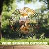 10-Inch Metal Wind Spinner Ostrich in Savanna 3D Wildlife Wind Spinner, Unique Metal Hanging Kinetic Wind Sculpture Ornament Gift for Bird Lovers Yard Art Garden Patio Lawn Indoor Outdoor Decor view 4