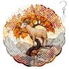 10-Inch Metal Wind Spinner Bighorn Sheep Under Autumn Tree Wildlife Wind Spinner, Unique Metal Hanging Kinetic Wind Sculpture Ornament Gift for Animal Lovers Yard Art Garden Patio Lawn Decor view 1