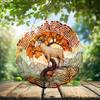 10-Inch Metal Wind Spinner Bighorn Sheep Under Autumn Tree Wildlife Wind Spinner, Unique Metal Hanging Kinetic Wind Sculpture Ornament Gift for Animal Lovers Yard Art Garden Patio Lawn Decor view 2