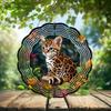 10-Inch Metal Wind Spinner Ocelot Kitten 3D Wildlife Wind Spinner, Unique Metal Hanging Kinetic Wind Sculpture Ornament Gift for Animal Lovers Yard Art Garden Patio Lawn Indoor Outdoor Decor (1) view 2