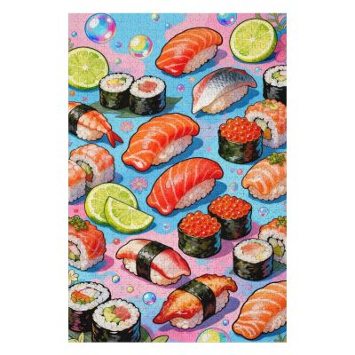 Japanese Cuisine 500 Piece Puzzle for Adults & Families - Colorful Food Artwork, Challenging DIY Puzzle, Relaxing Brain Exercise, Fun Family Activity, Decorative Home Gift (20.5x15)
