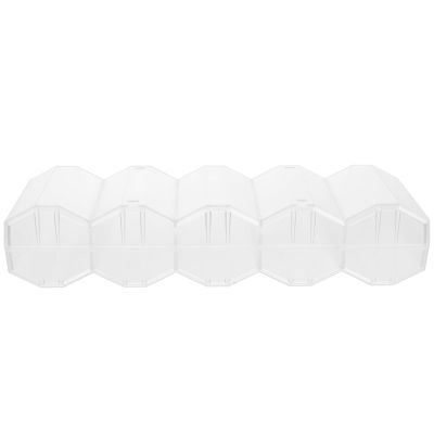 NESTINGHO Large Capacity Transparent Poker Chip Case Compartment Organizer Portable Carrying Box for Poker Chips and Cards Storage for Easy Classification and Protection