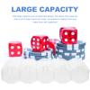 NESTINGHO Large Capacity Transparent Poker Chip Case Compartment Organizer Portable Carrying Box for Poker Chips and Cards Storage for Easy Classification and Protection view 4