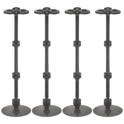 Kisangel 4pcs Action Figure Stand Doll Display Bracket with Stable Flat Base Strong Load-bearing Capacity for Model Home and Store Use