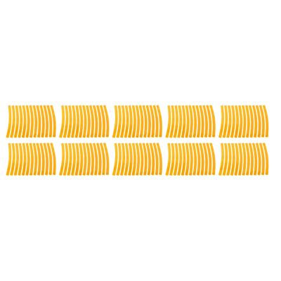 10Pcs Bike Protective Sticker, DIY Stylish Wear Resistant Anti Scratch Decal, Bike Chain Frame Protection Sticker with 130 Pieces, PVC Material for Most Bikes, Easy to Apply and Re (Yellow)