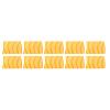 10Pcs Bike Protective Sticker, DIY Stylish Wear Resistant Anti Scratch Decal, Bike Chain Frame Protection Sticker with 130 Pieces, PVC Material for Most Bikes, Easy to Apply and Re (Yellow) view 1