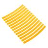 10Pcs Bike Protective Sticker, DIY Stylish Wear Resistant Anti Scratch Decal, Bike Chain Frame Protection Sticker with 130 Pieces, PVC Material for Most Bikes, Easy to Apply and Re (Yellow) view 2