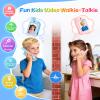 Video Walkie Talkies for Kids  Rechargeable Kids Walkie Talkies 2 Pack with Voice Changer & Cartoon Avatar, 1000 ft Range, Fun Toys for Outdoor Camping, Hiking, Birthday Gift for Boys Girls Ages 3-12 view 3