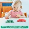 20Pcs Fraction Dice Multi Faceted Math Dice Educational Class Set Table Game Accessories for Kids Math Practice, Green view 3