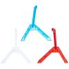 3Pcs Flexible Display Base for Action Figures Model Kits Stand Holder with Stable Flat Bottom Transparent White Red Blue view 1