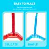 3Pcs Flexible Display Base for Action Figures Model Kits Stand Holder with Stable Flat Bottom Transparent White Red Blue view 2