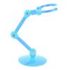 10pcs Action Figure Stand Kits, Doll Display Holder with Plastic Material, Mini Doll Model Support Stand for Anime Figures, Easy Assembly and Adjustable for Creative Displays (Transparent Blue) view 1