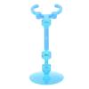 10pcs Action Figure Stand Kits, Doll Display Holder with Plastic Material, Mini Doll Model Support Stand for Anime Figures, Easy Assembly and Adjustable for Creative Displays (Transparent Blue) view 2