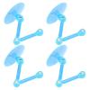 10pcs Action Figure Stand Kits, Doll Display Holder with Plastic Material, Mini Doll Model Support Stand for Anime Figures, Easy Assembly and Adjustable for Creative Displays (Transparent Blue) view 3