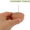 Abaodam Wood Base Clay Doll Stand with Pin 45Mm Diameter Solid Wood Display Rack for Crochet Dolls and Figurines for Collectible Display and Storage view 3