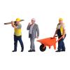 JWQFBC Miniature Figures Model 1/64 Scale Diorama Figure Construction Building Workers Simulation, Style D view 1