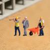 JWQFBC Miniature Figures Model 1/64 Scale Diorama Figure Construction Building Workers Simulation, Style D view 4