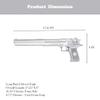 Long Barrel Chrome Foam Pistol 17.25" Silver Fantasy Hand Cannon Prop | PU Foam Cosplay Weapon for Costume, Roleplay & Display view 2