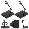 Abaodam 4pcs Action Figure Stands Black Doll Display Holder Base Model Support Rack for Desktop Figurines Collectibles Showcase Home Store Use view 3