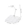 FOYTOKI Fire Effect Action Figure Stand Clear Flexible Doll Model Display Rack with Connectable Base for Figurines Portable Bracket for Battle Scene Reproduction Compatible with Various view 2