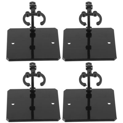 4pcs Action Figure Stands Doll Model Supports for Collectibles Display with Stable Base for Home Store Showcase