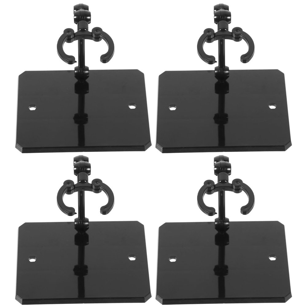 4pcs Action Figure Stands Doll Model Supports for Collectibles Display with Stable Base for Home Store Showcase
