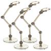 Abaodam 4pcs Plastic Figurine Model Stands Action Figure Support Bases with Stable Flat Bottom for Desktop Display and Model Assembly Holder view 1
