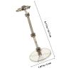 Abaodam 4pcs Plastic Figurine Model Stands Action Figure Support Bases with Stable Flat Bottom for Desktop Display and Model Assembly Holder view 2