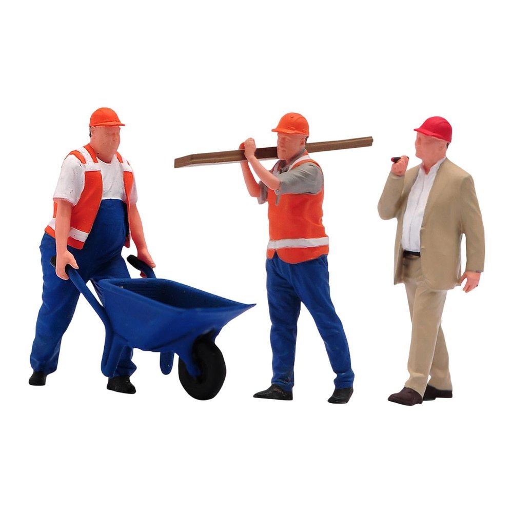 Simhoa Miniature Figures Model 1/64 Scale,Diorama Figure Construction Building Workers Mini Simulation for Photography Props Layout, Style C