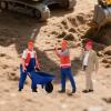Simhoa Miniature Figures Model 1/64 Scale,Diorama Figure Construction Building Workers Mini Simulation for Photography Props Layout, Style C view 4