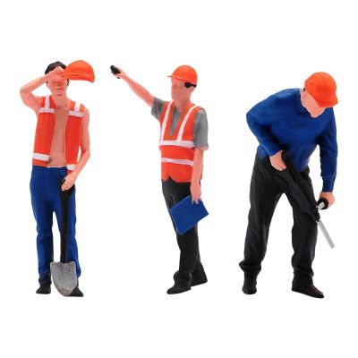 JWQFBC Miniature Figures Model 1/64 Scale Diorama Figure Construction Building Workers Simulation, Style A