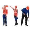 JWQFBC Miniature Figures Model 1/64 Scale Diorama Figure Construction Building Workers Simulation, Style A view 1