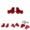 2PCS Aluminum Servo Mounts for RH1043 RH1045 RC Car, Upgrade Accessories for 1/10 Scale Vehicle Model, Durable Lightweight Replacement Parts with Easy Installation (10696R red) view 3