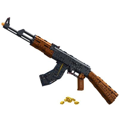 1:1 AK Building Blocks Gun Sets-1423 PCS Model Guns Collection Toy Building Bricks Sniper Set Shootable-Simulation Militarily Toy Lovers for Kids and Adults Gift Gameboy Set Goat Guns 