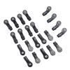 22PCS Plastic Rod Ends Link Balls Ball Head Buckle Linkage Pull Rod Offset for 1/10 RC Crawler Car for TRX-4 Parts confident view 1
