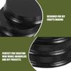 Abaodam 3pcs Round Wooden Miniature Bases for Dolls DIY Crafts Display Stands with Sleek Edge Design Black Circular Bases for Mini Figures and Handmade Models view 3