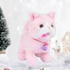 JISADER Interactive Toy Figure, Stuffed Animal Talking Walking s, Recordable Electric Walking Cat Toy, Pink view 3