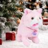 JISADER Interactive Toy Figure, Stuffed Animal Talking Walking s, Recordable Electric Walking Cat Toy, Pink view 4