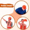 Menolana Miniature Figures Model 1/64 Scale Tiny People Figurine,Construction Building Workers,Mini Diorama Figure for Miniature Scene, Style A view 4