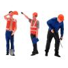 Simhoa Miniature Figures Model 1/64 Scale,Diorama Figure Construction Building Workers Mini Simulation for Photography Props Layout, Style A view 1